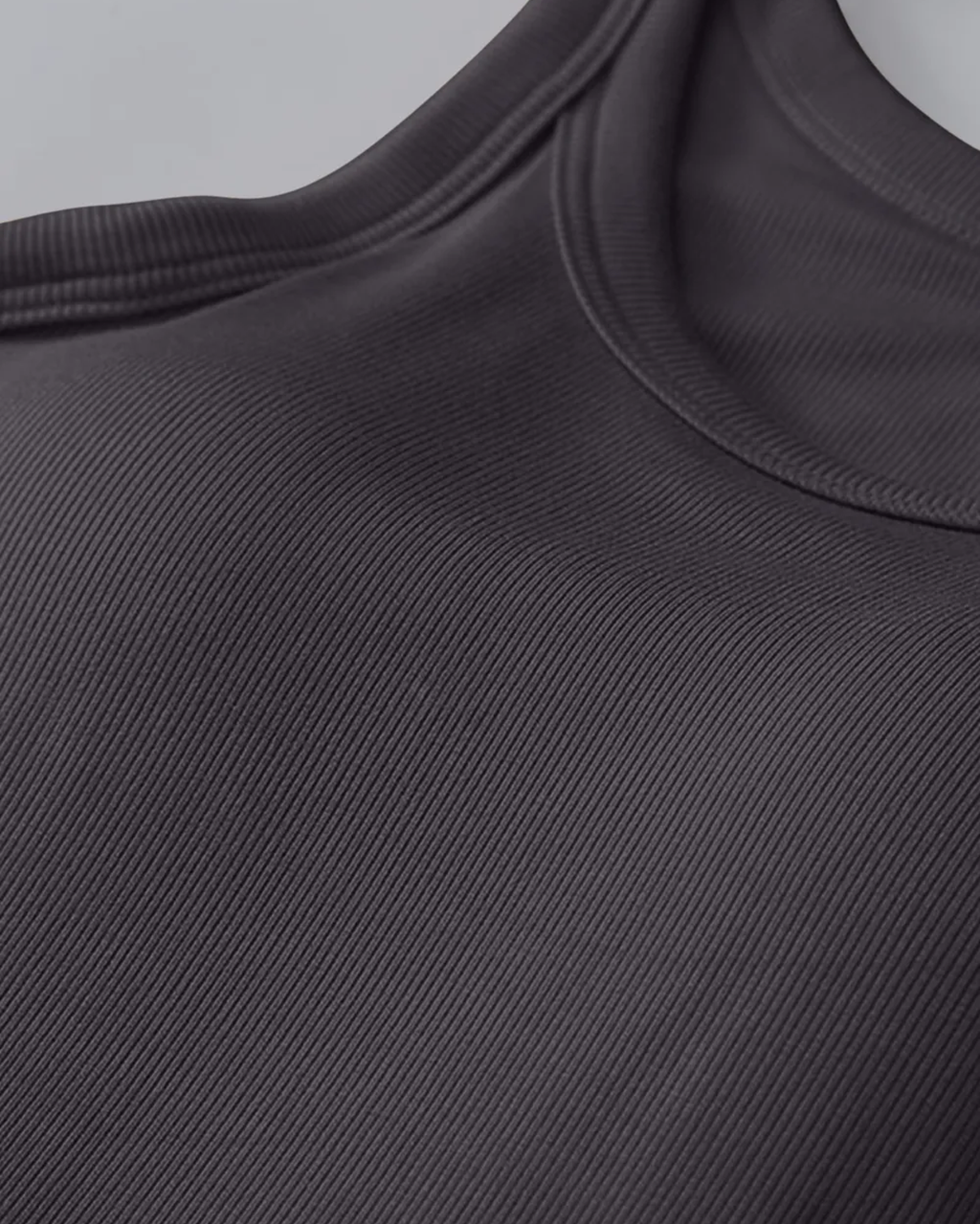 Round Neck Tank Top with Built-In Bra