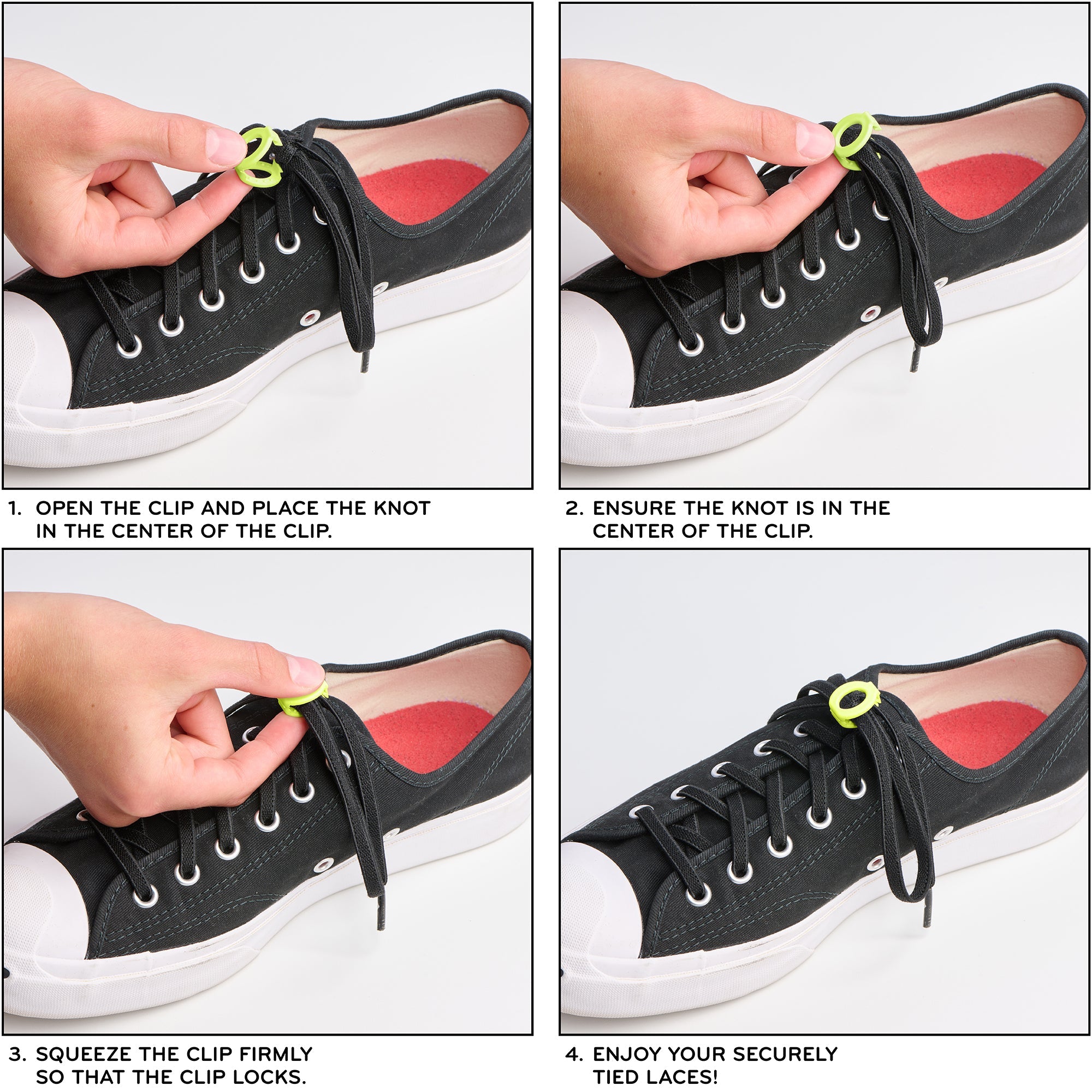 Yellow Knot Bow Clip Shoelace Accessories for Secure Laces - Image 5