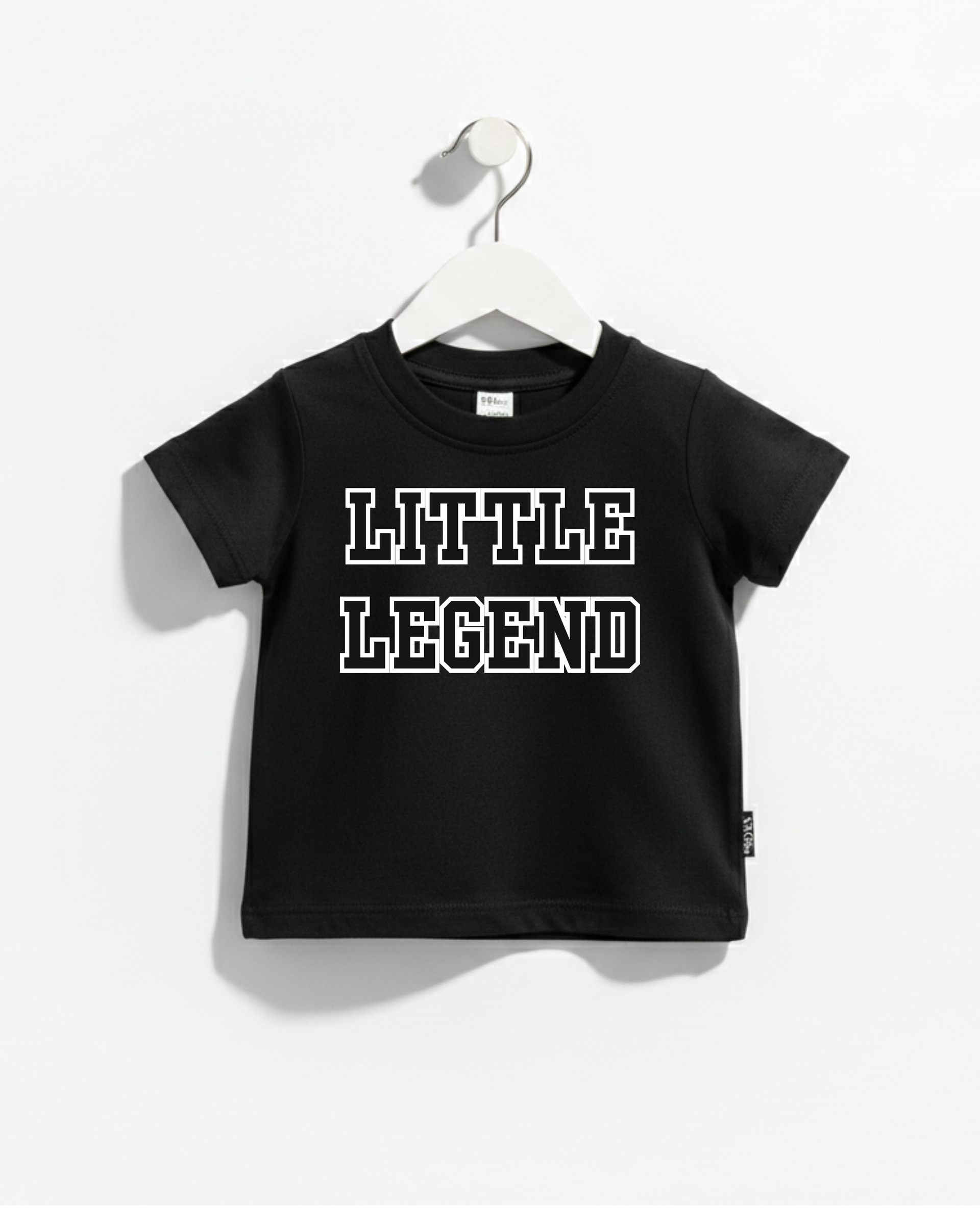 Little Legend varsity style graphic tee for kids