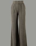 Mineral Wash Waffle Pants in Olive - Comfortable Textured Lounge
