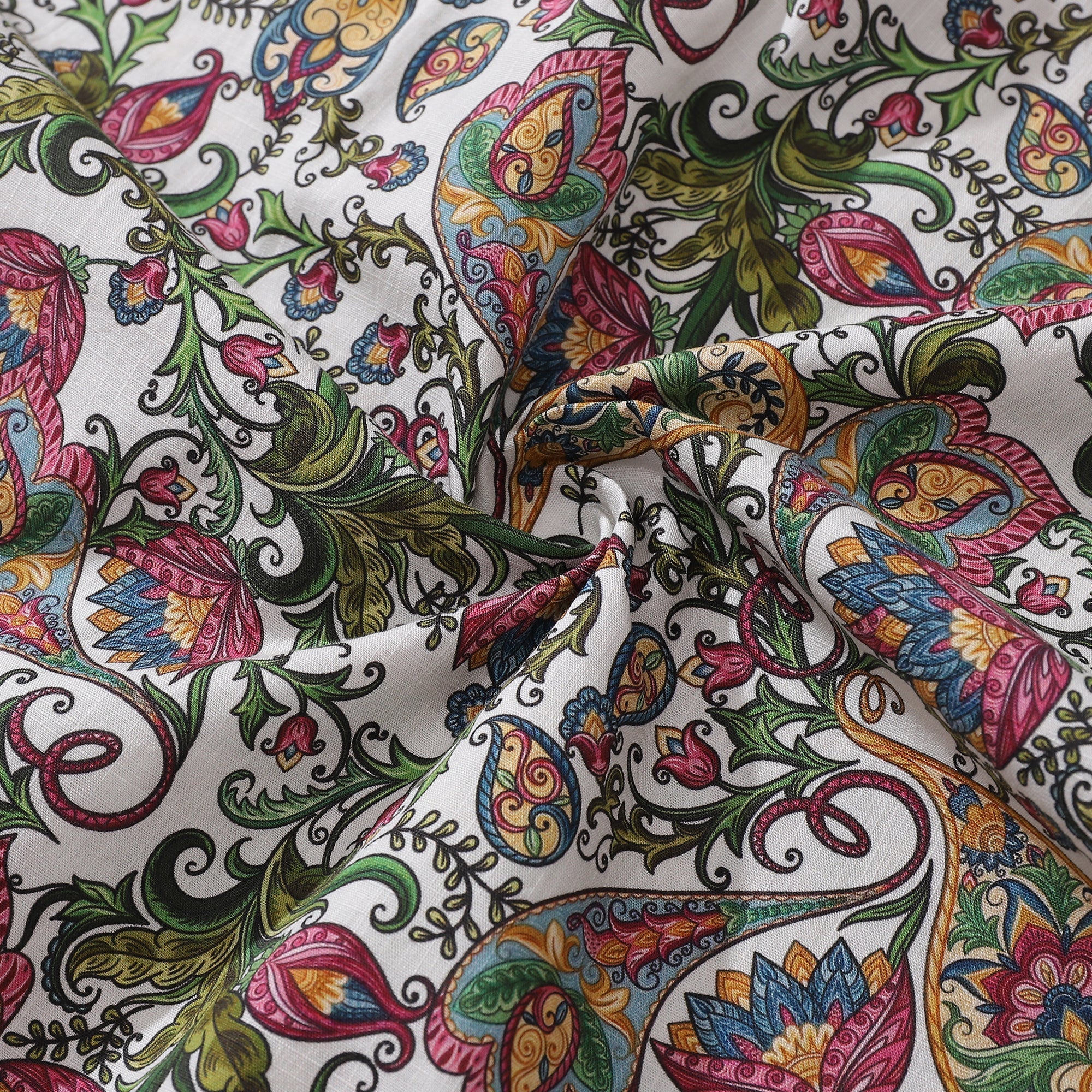 Men's Sophisticated Botanical Romance Cotton Button-Down Shirt