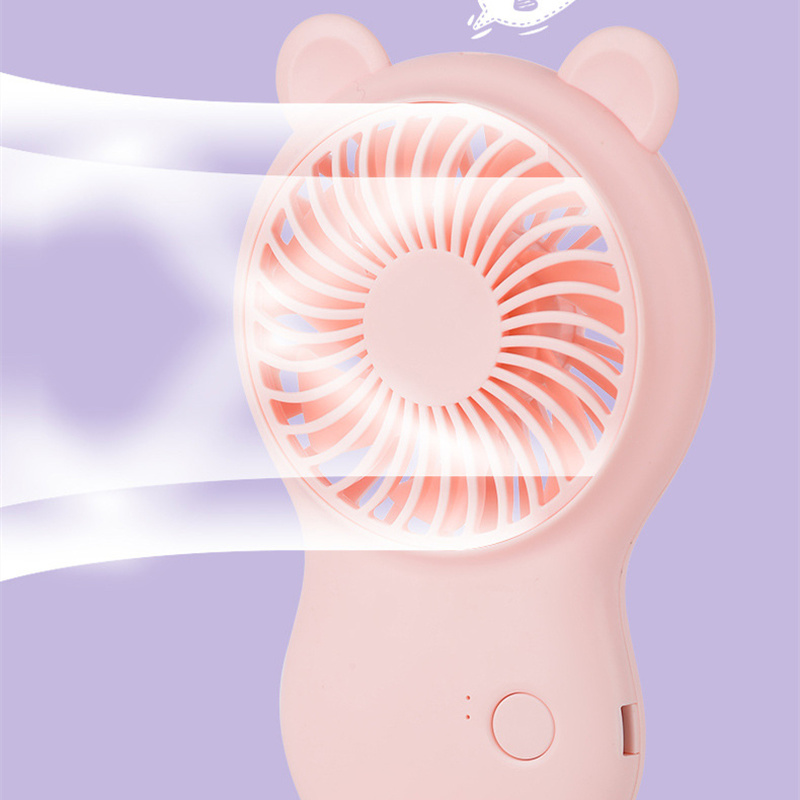 Portable Handheld Pocket Mini Fan with Adjustable Speed and Stand