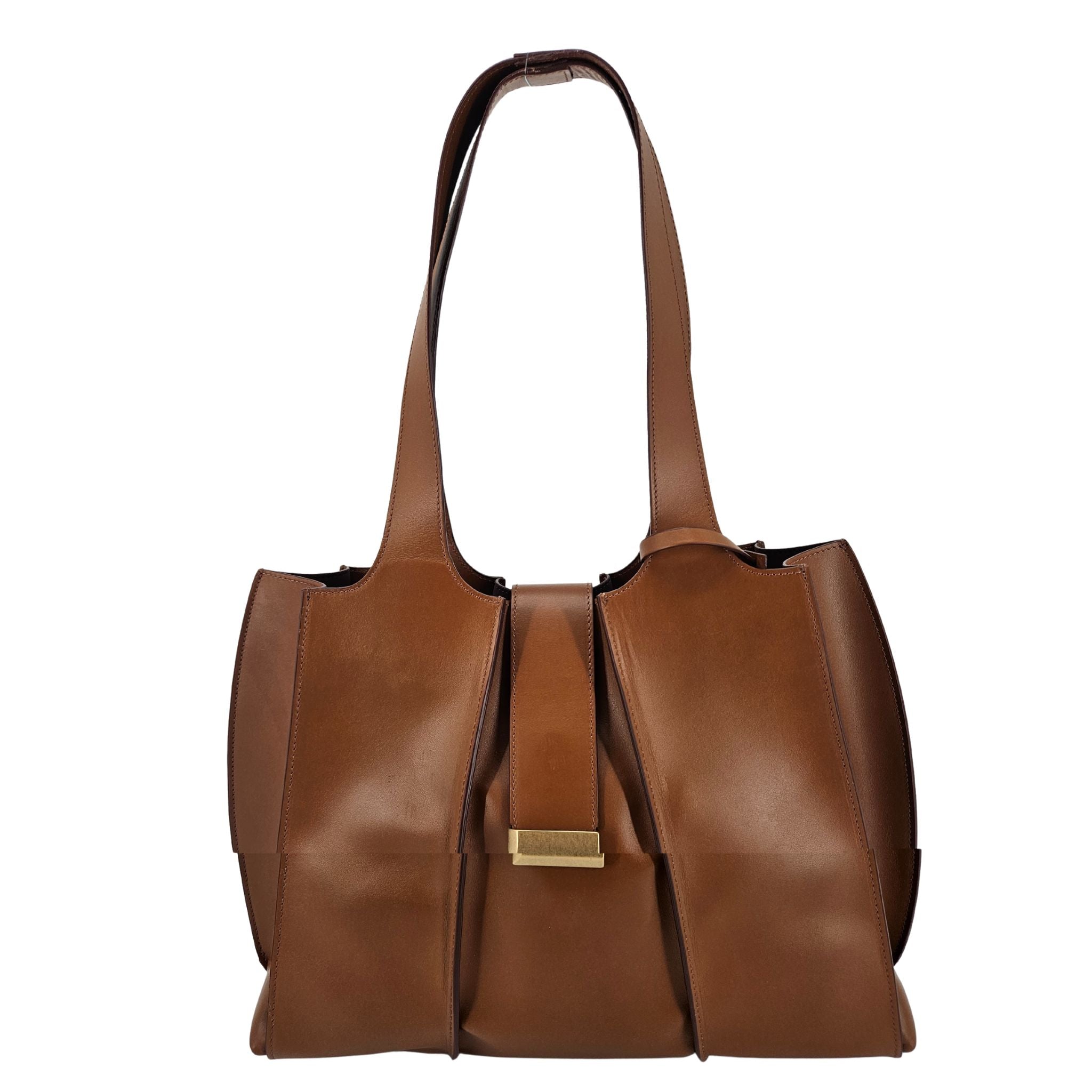 Eloise Mid Brown Leather Shoulder Bag