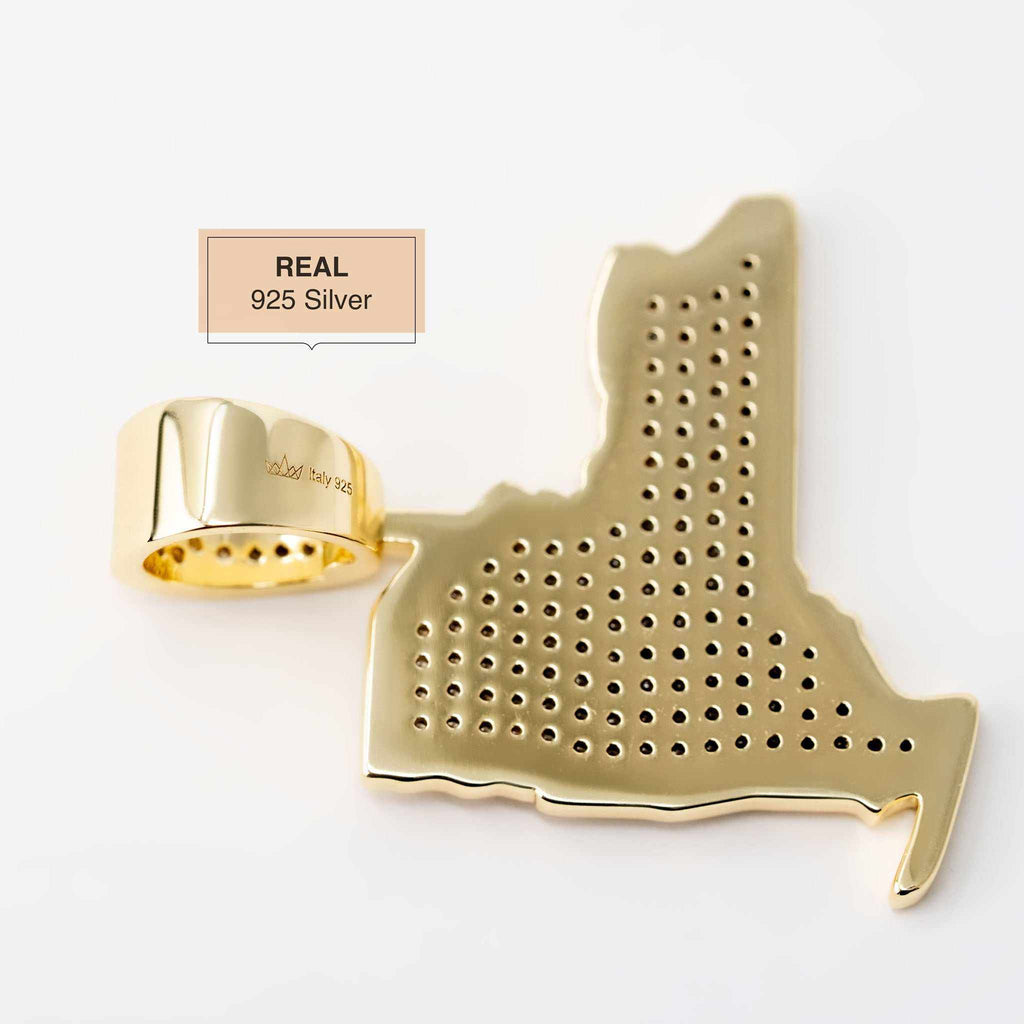 New York Pendant 925 Sterling Silver