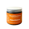 Bag of Cleo & Hooman Gobble Goodies superfood turkey dog treats in bright orange packaging.