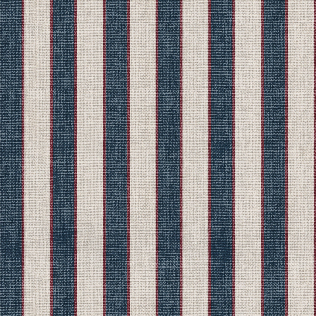 Dallas Striped Removable Wallpaper in Navy and Maroon