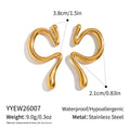 Womens Niche-Design Stainless Steel Geometric Ear Cuff