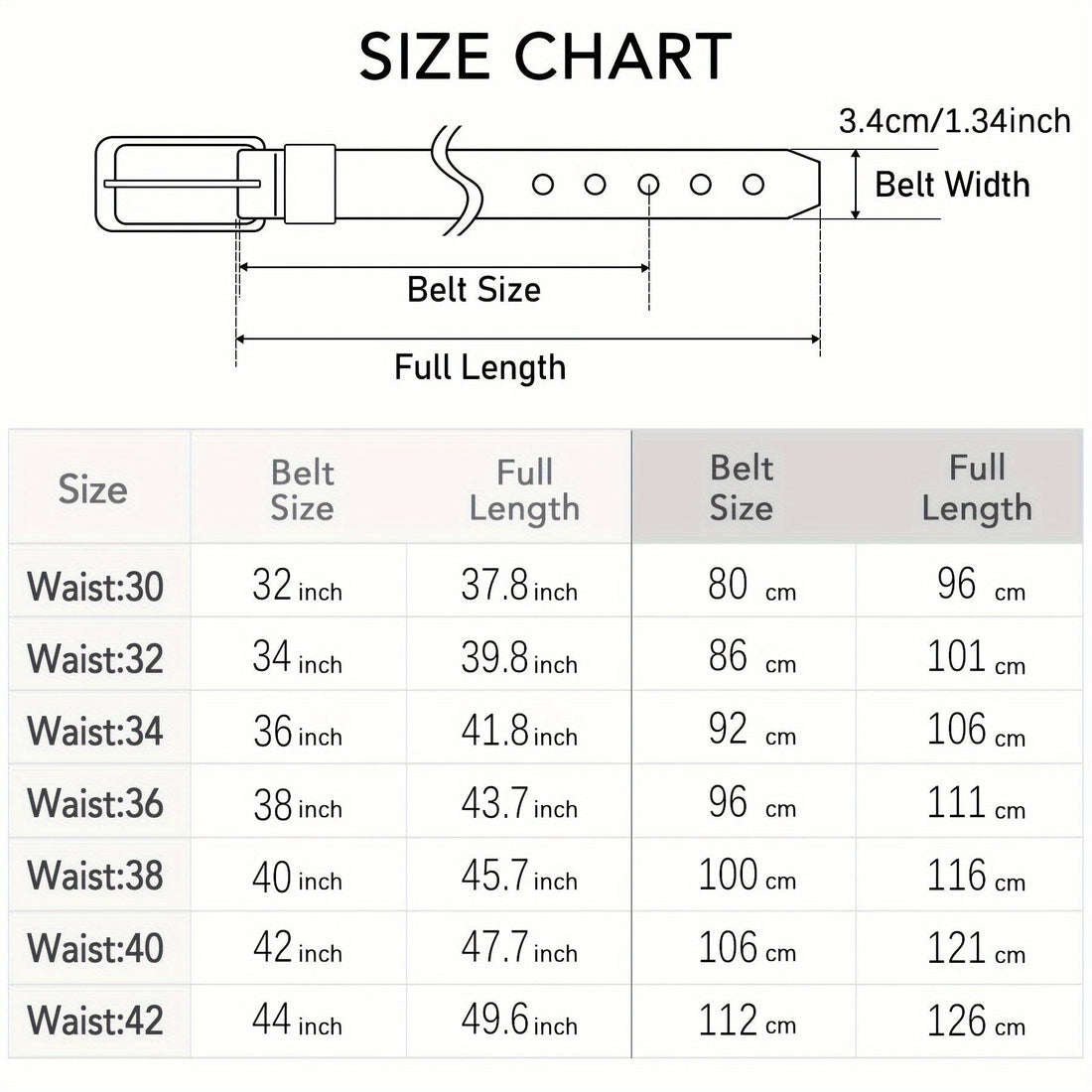 Men's Genuine Leather Cowhide Belt