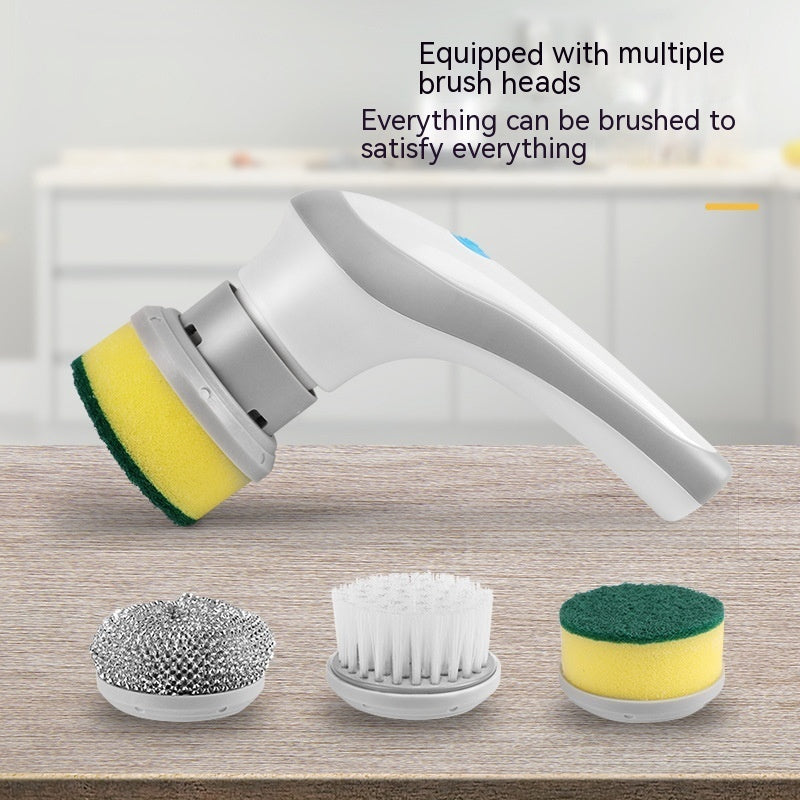 4-in-1 Electric Cordless Spin Scrubber for Deep Home Cleaning