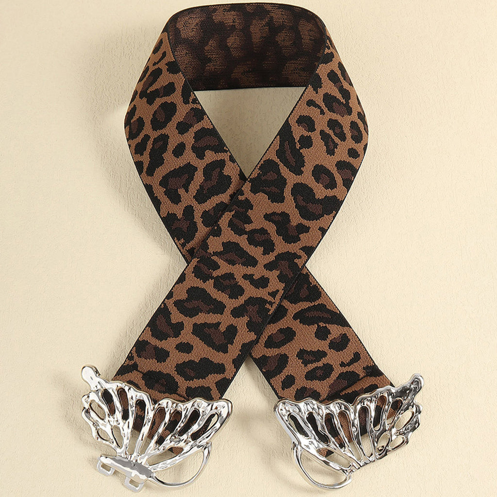 Butterfly Alloy Buckle Elastic Belt | Statement Accessory