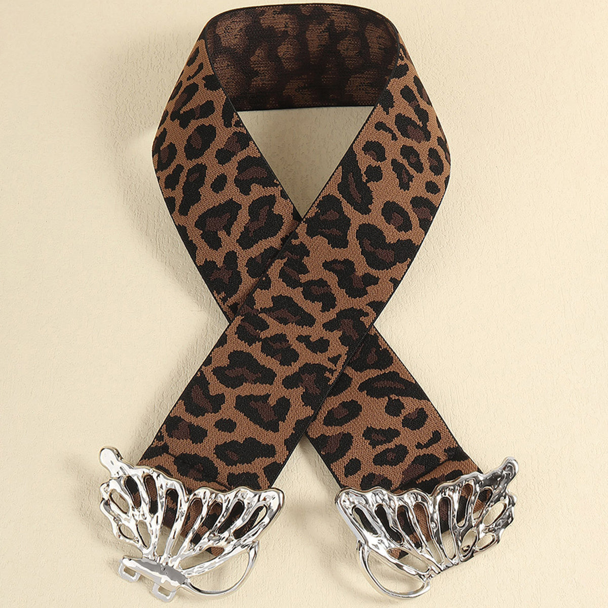 Butterfly Alloy Buckle Elastic Belt | Statement Accessory