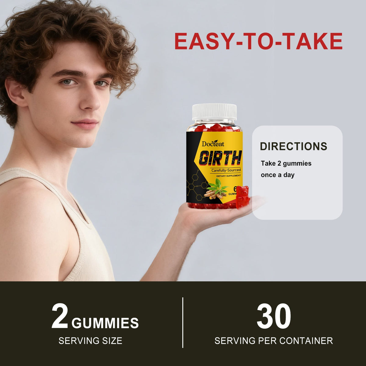 Men's Confidence-Boosting Support Gummies