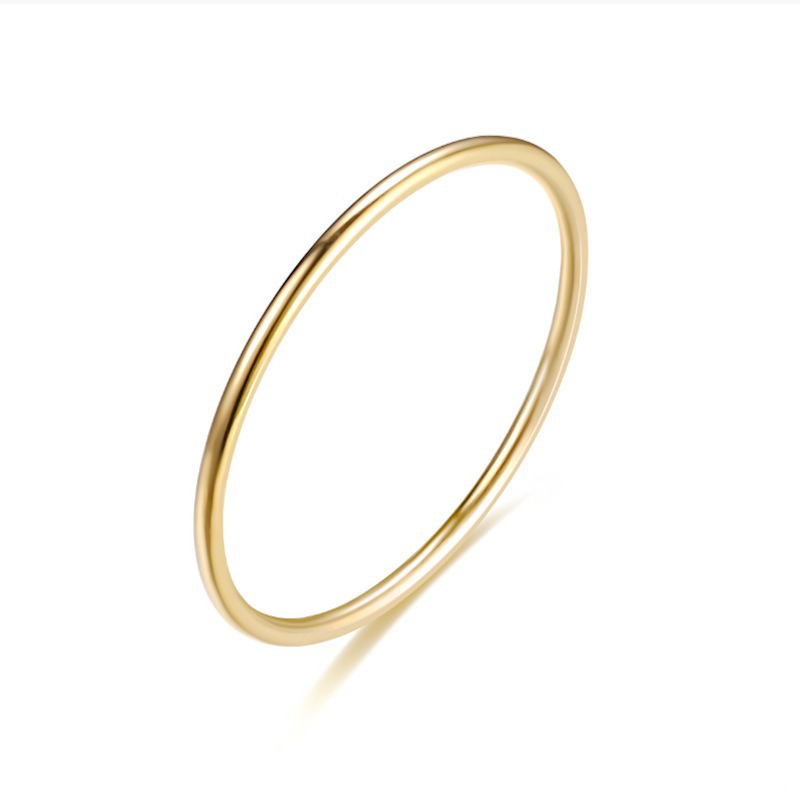 1mm Plain Band Ultra-thin Ring Couple Rings