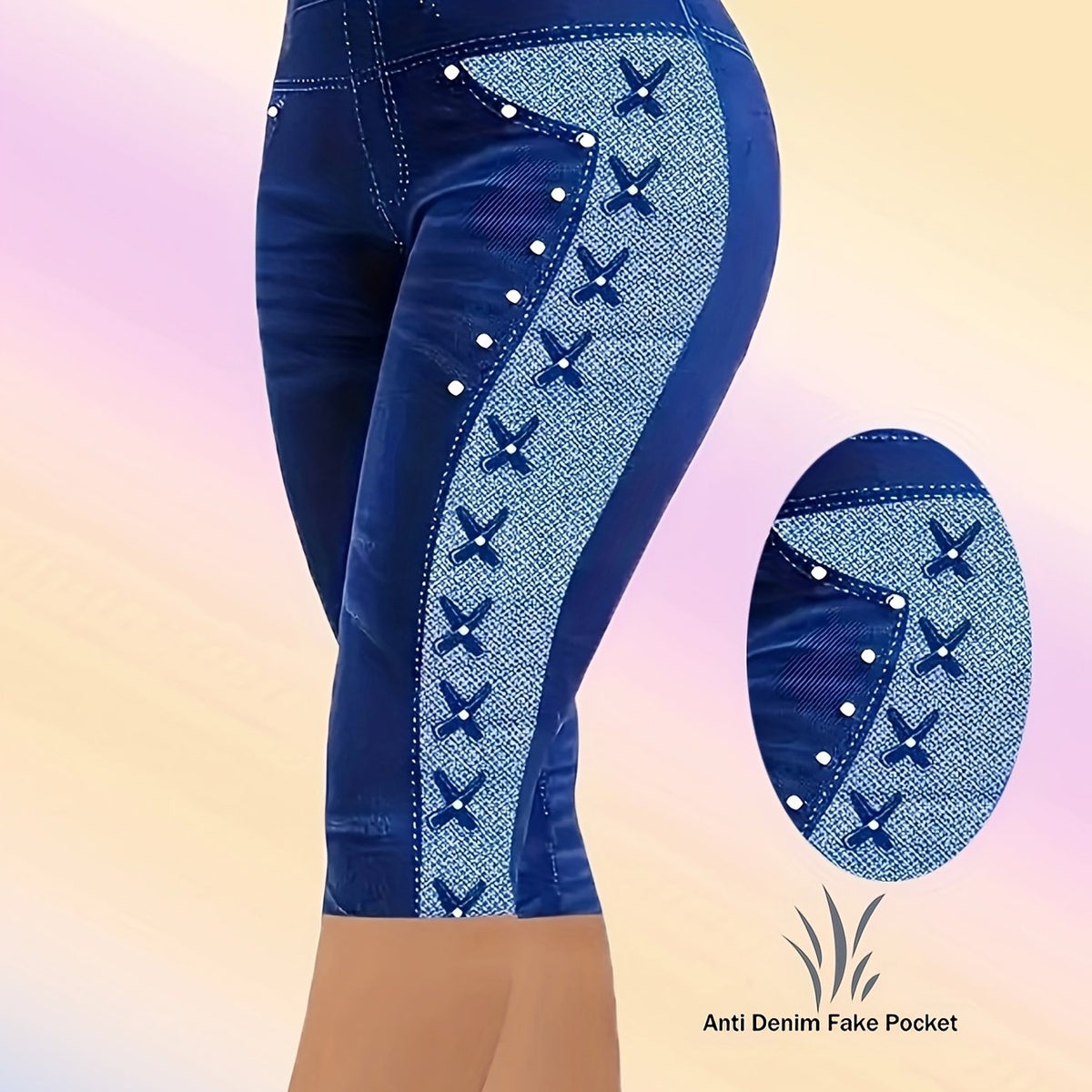 Chic Plus Size Leopard Print Casual Leggings