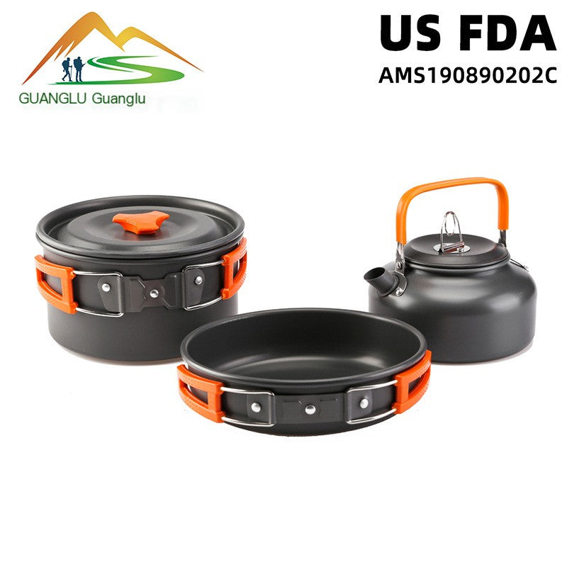 Portable Outdoor Cookware Set for Camping and Picnics