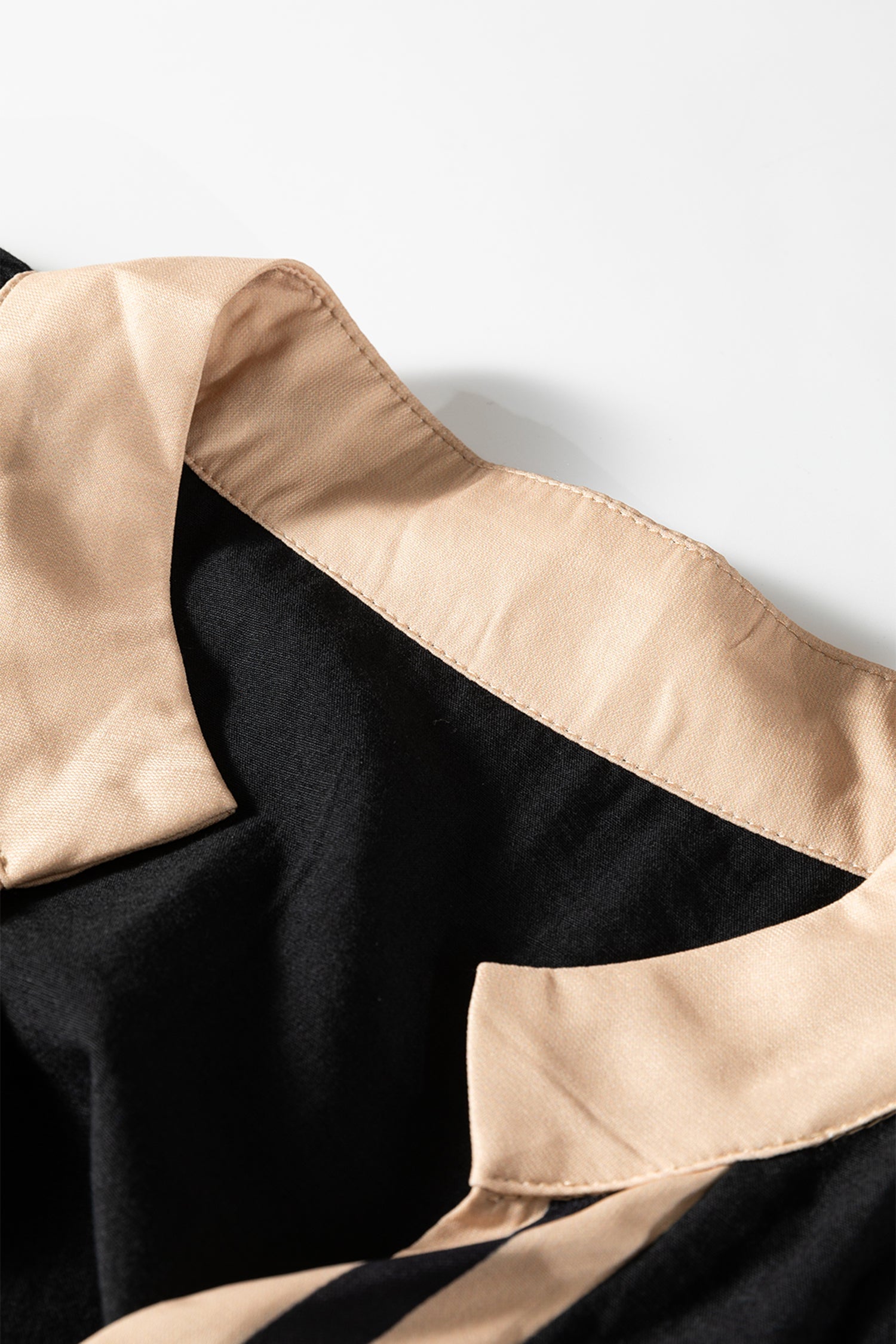 Plus Size Striped V-Neck Mini Dress - Shift Style