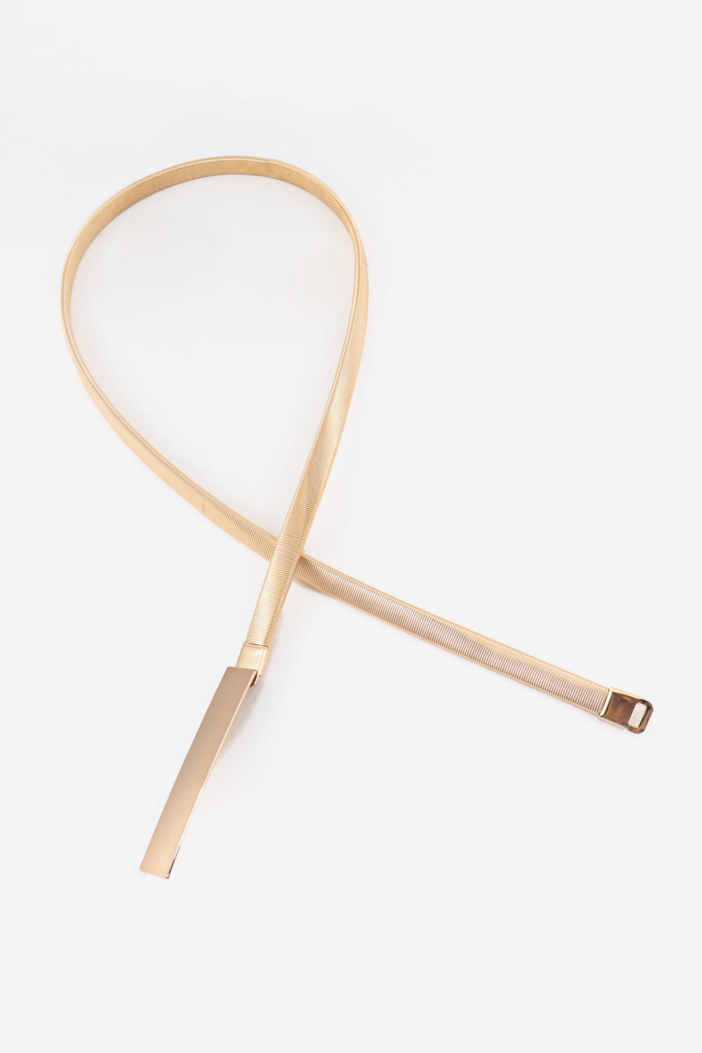 Elastic Iron Skinny Belt | Modern Buckle Design