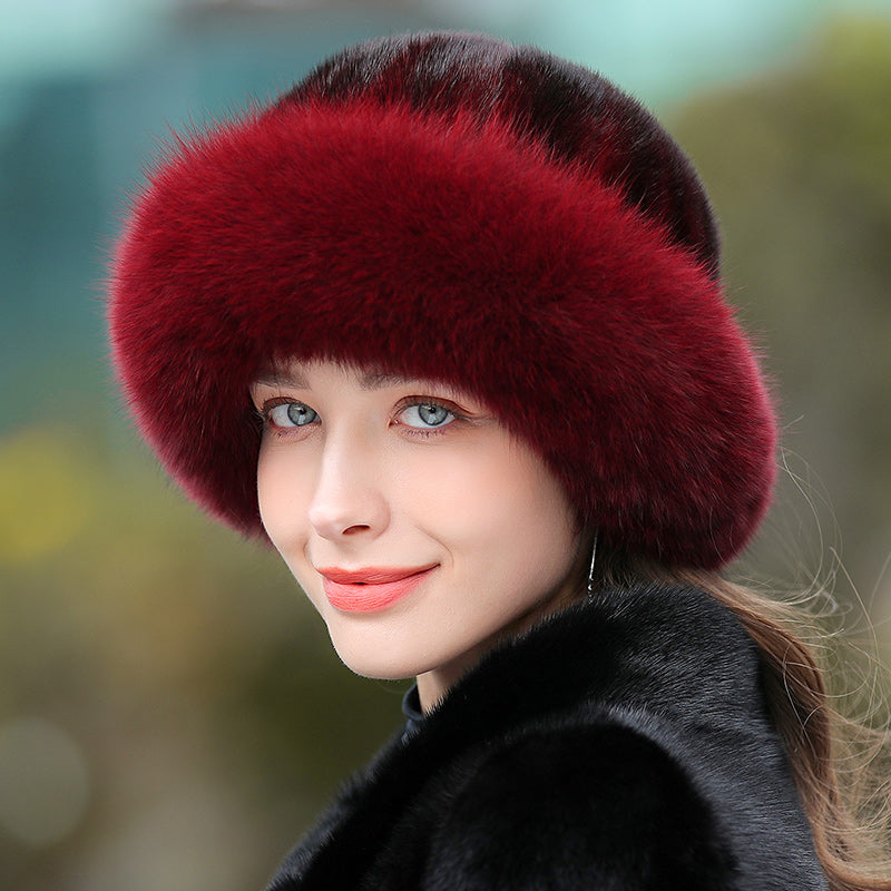 Women’s Winter Faux Fur Bucket Hat Warm Cold Weather Accessory - Image 7