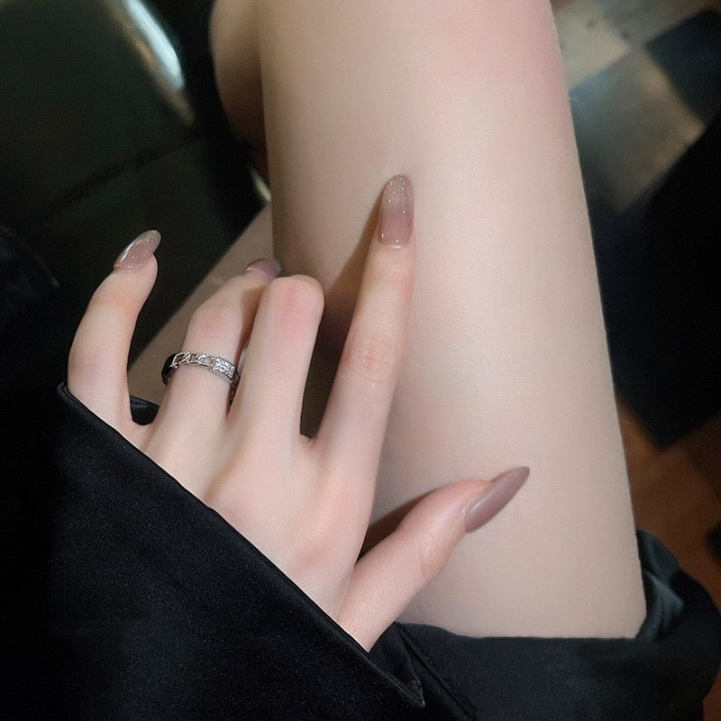 Light Luxury Niche Design Open Ring For Women, Fashionable And Unique Internet Celebrity Exquisite Index Finger Ring