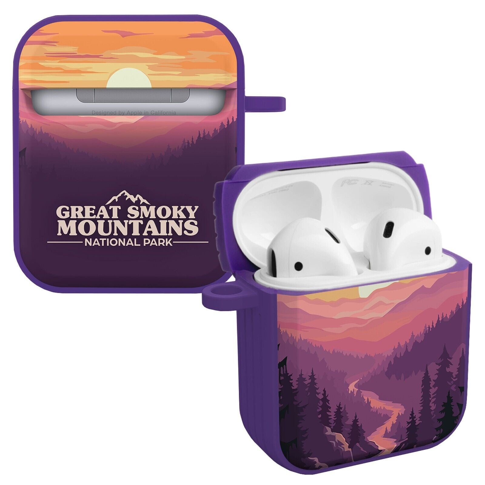 National Parks Great Smoky Mountains HDX Apple Airpods Gen 1 & 2 Case Cover