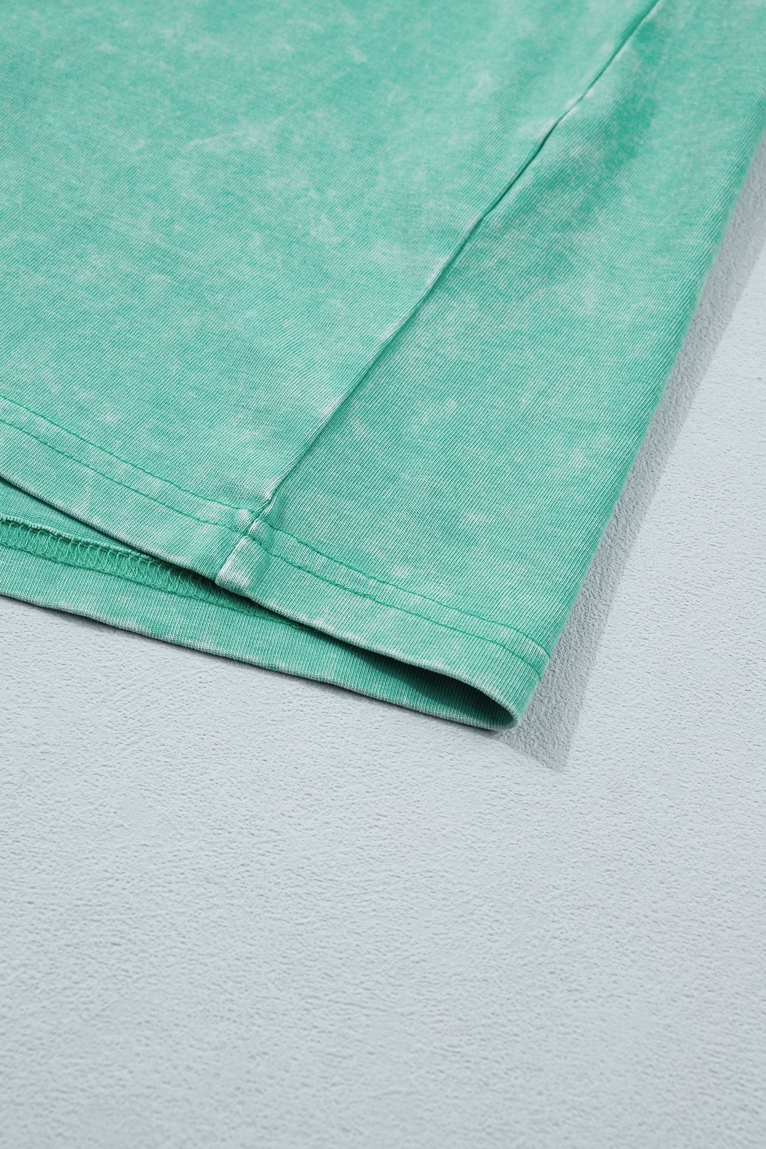 Itzel Mineral Washed Oversize Tee in Green
