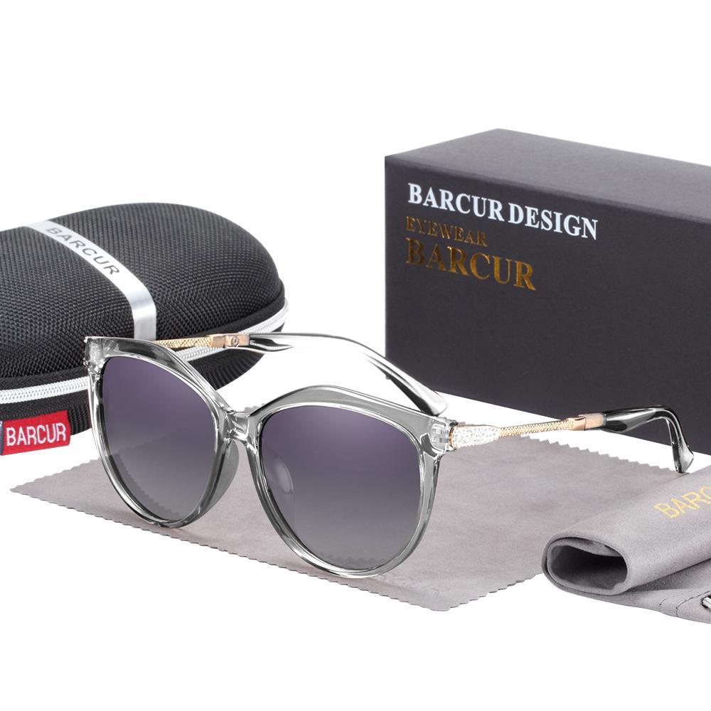 Polarized Cat Eye Sunglasses for Women with Gradient Lenses