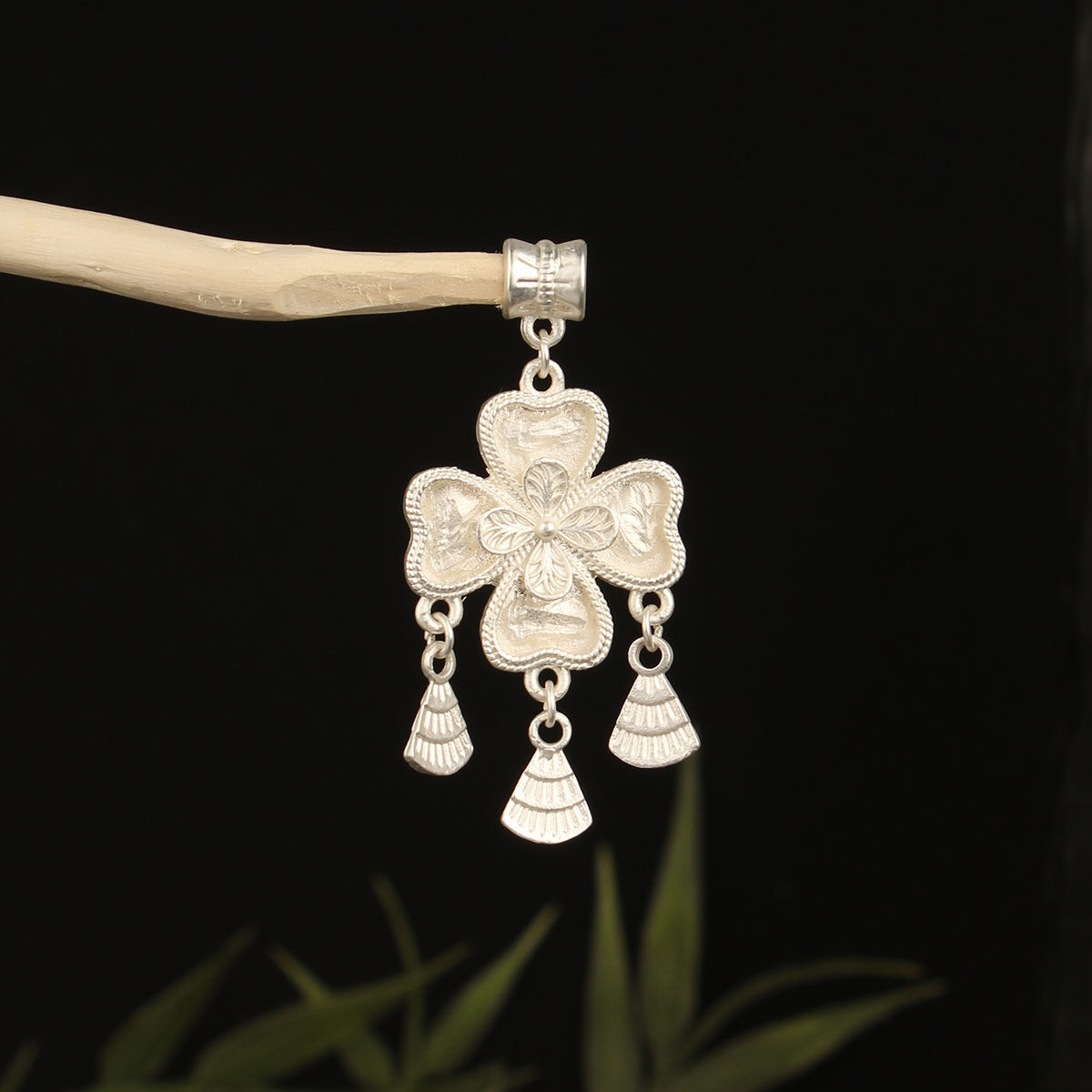 Butterfly Pendant Inlaid With A Bell