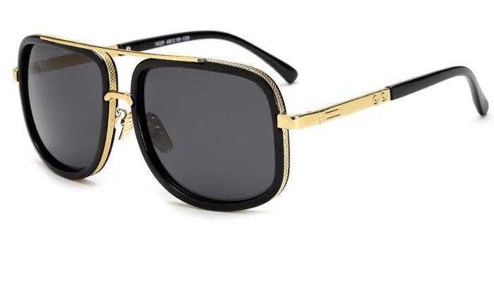 Luxury Oversized Square Polarized Sunglasses Retro Unisex Eyewear