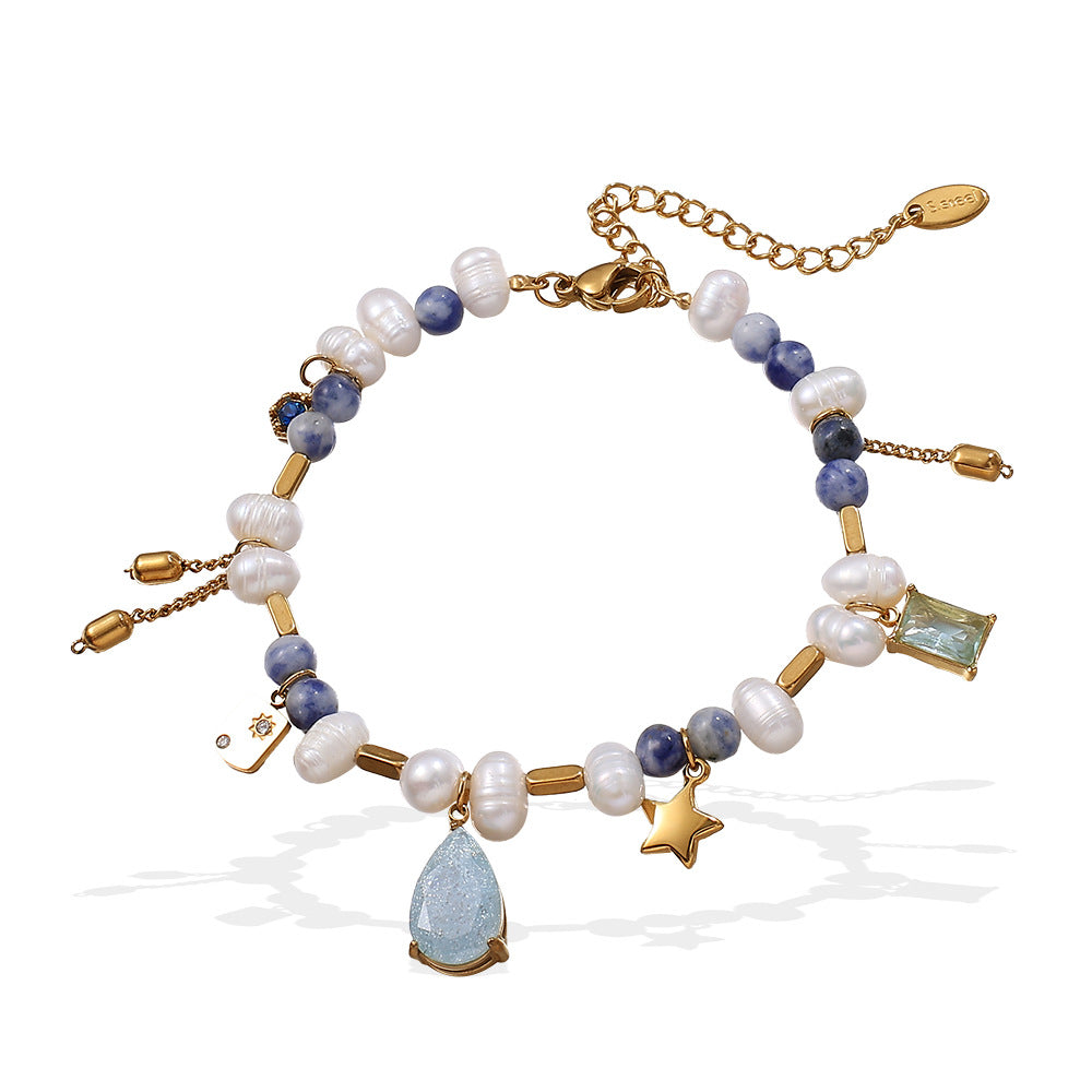 French-style Hong Kong-style Imperial-style Instagram-inspired Minimalist Luxury Design, Noble Feeling, Zircon, Natural Pearl, Exquisite Necklace, Collar Chain Necklace