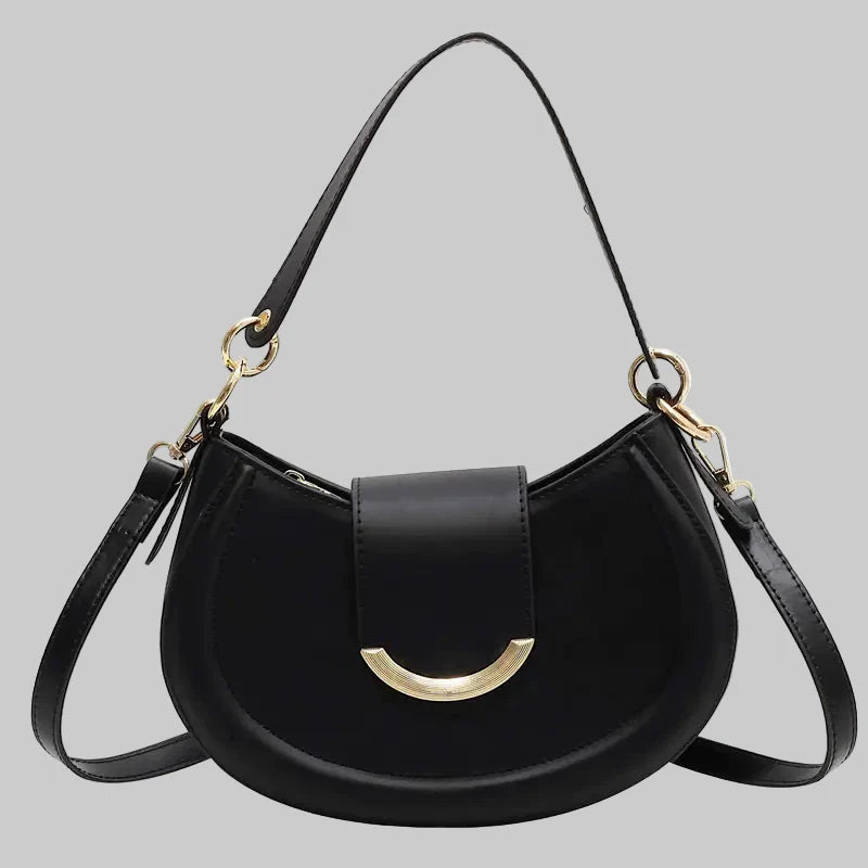 Vintage Saddle Bag for Women - Chic Shoulder Crossbody