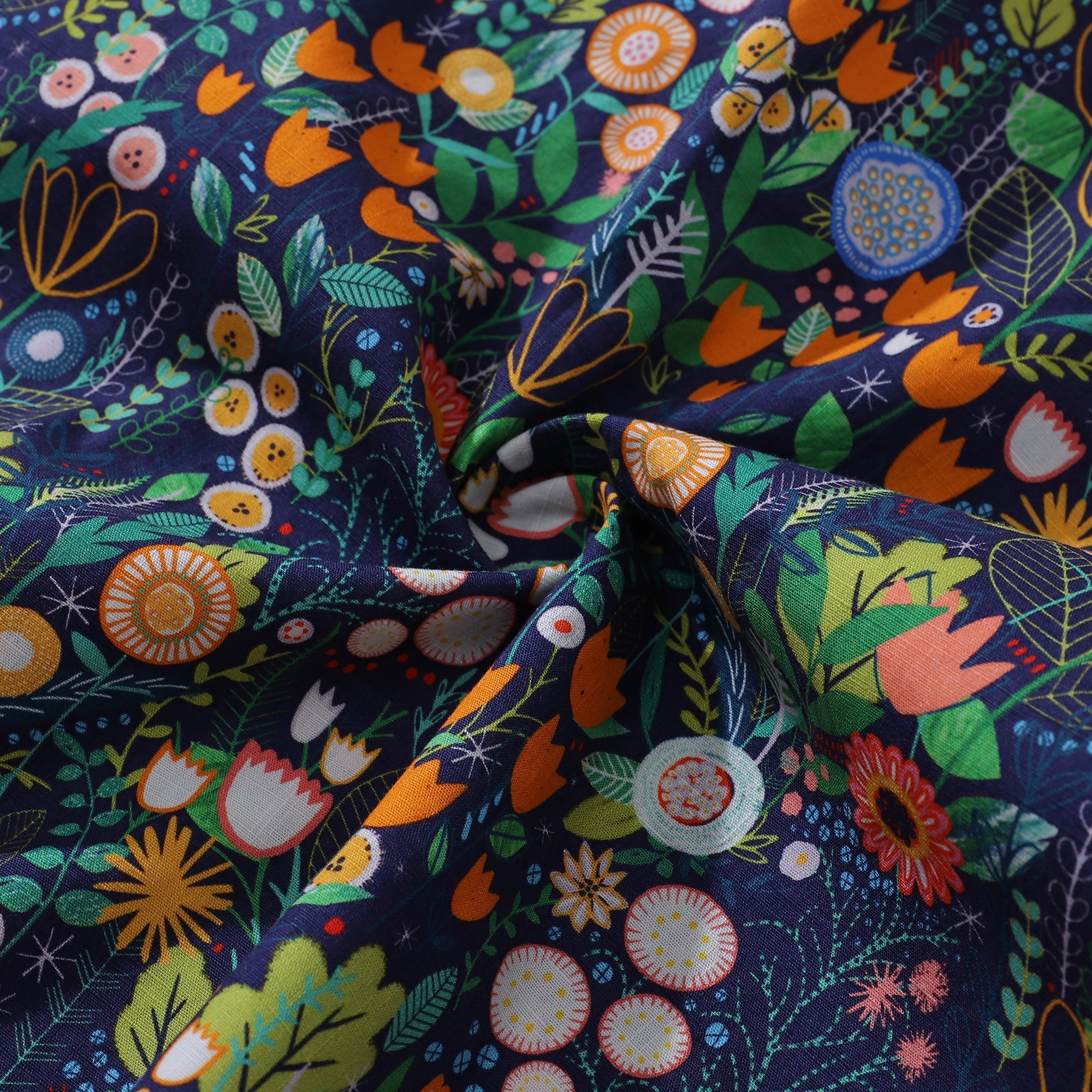 Floral Print Short Sleeve 100% Cotton Button-Down Hawaiian Shirt
