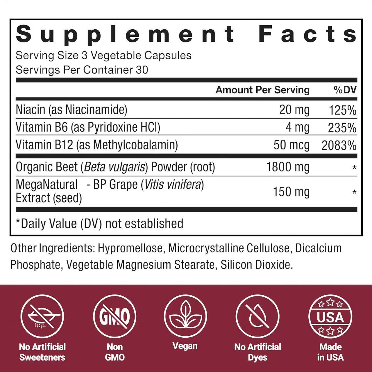 Nitric Oxide Beetroot Capsules NITRILIXOE Powder BetaineFactory Direct Sales