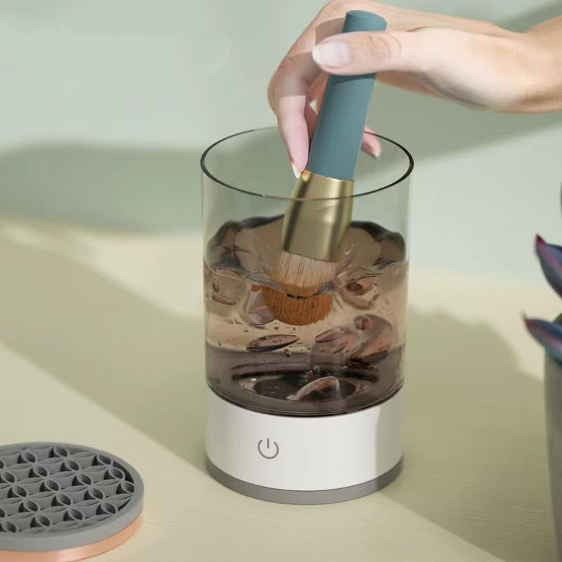 Portable Electric Makeup Brush Cleaner Machine - USB Rechargeable