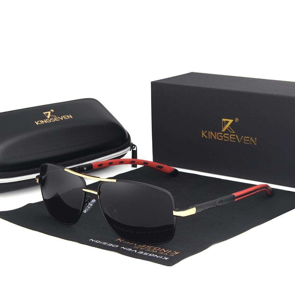 Men's Aluminum Magnesium Polarized Rectangular Driving Sunglasses