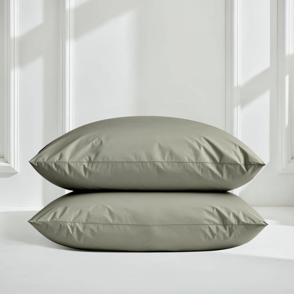 Australian Cotton Sateen Sheet Set in Solid and Stripe - Image 33