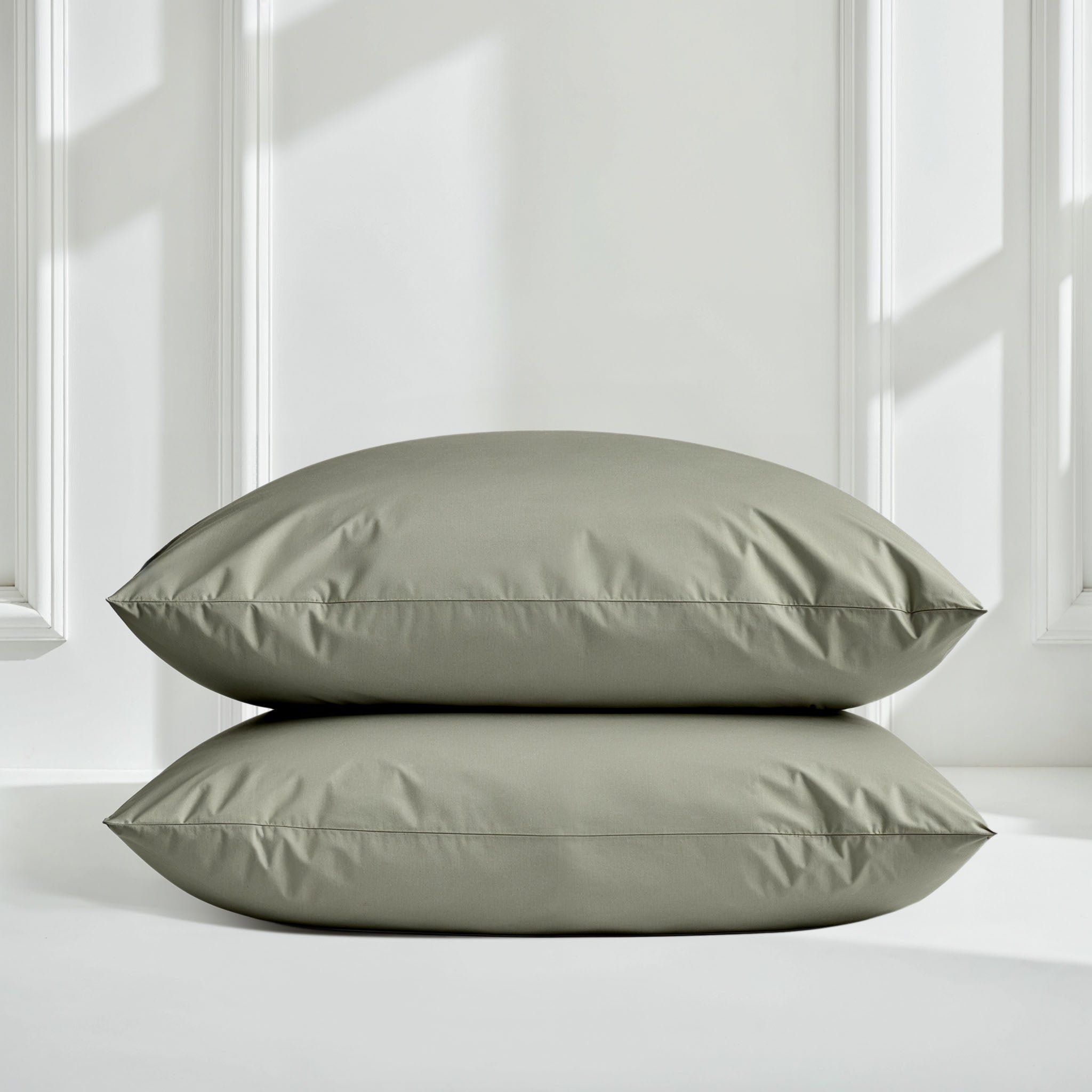 Australian Cotton Sateen Sheet Set in Solid and Stripe - Image 33
