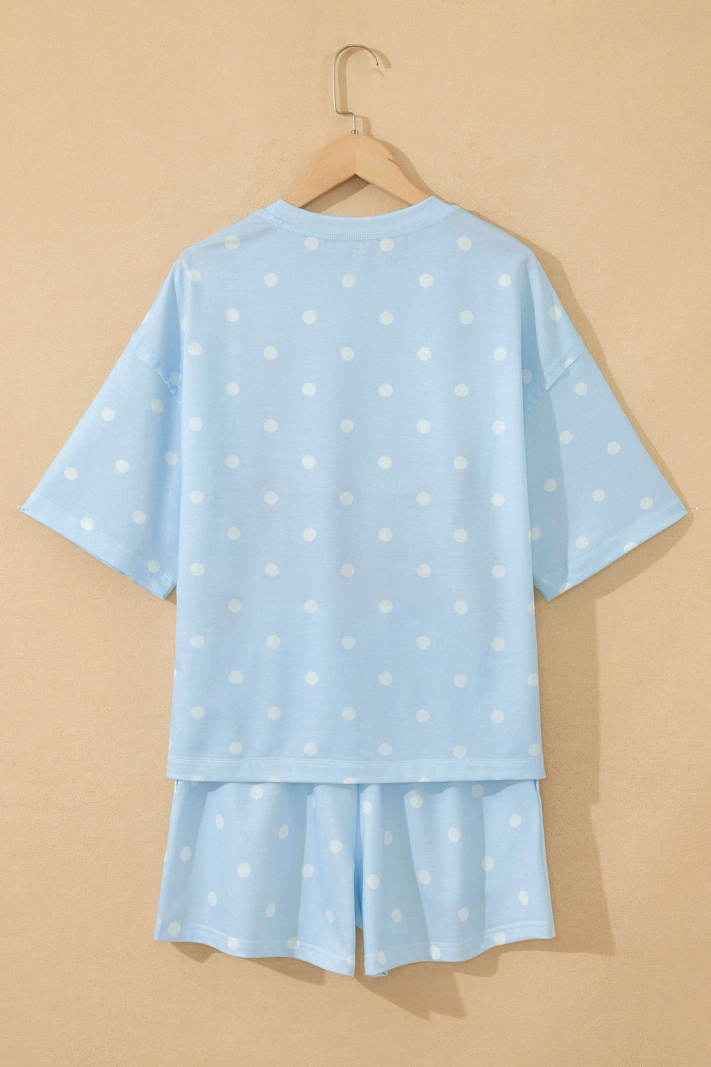 Kimber Polka Dot Loose Tee with Exposed Seam Details