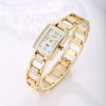New Womens Bracelet Watch With A Square Diamond-encrusted Case