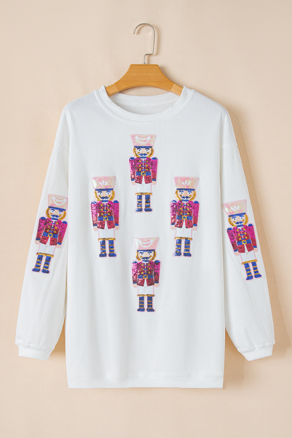 Aria Christmas Fashion Corded Sweatshirt