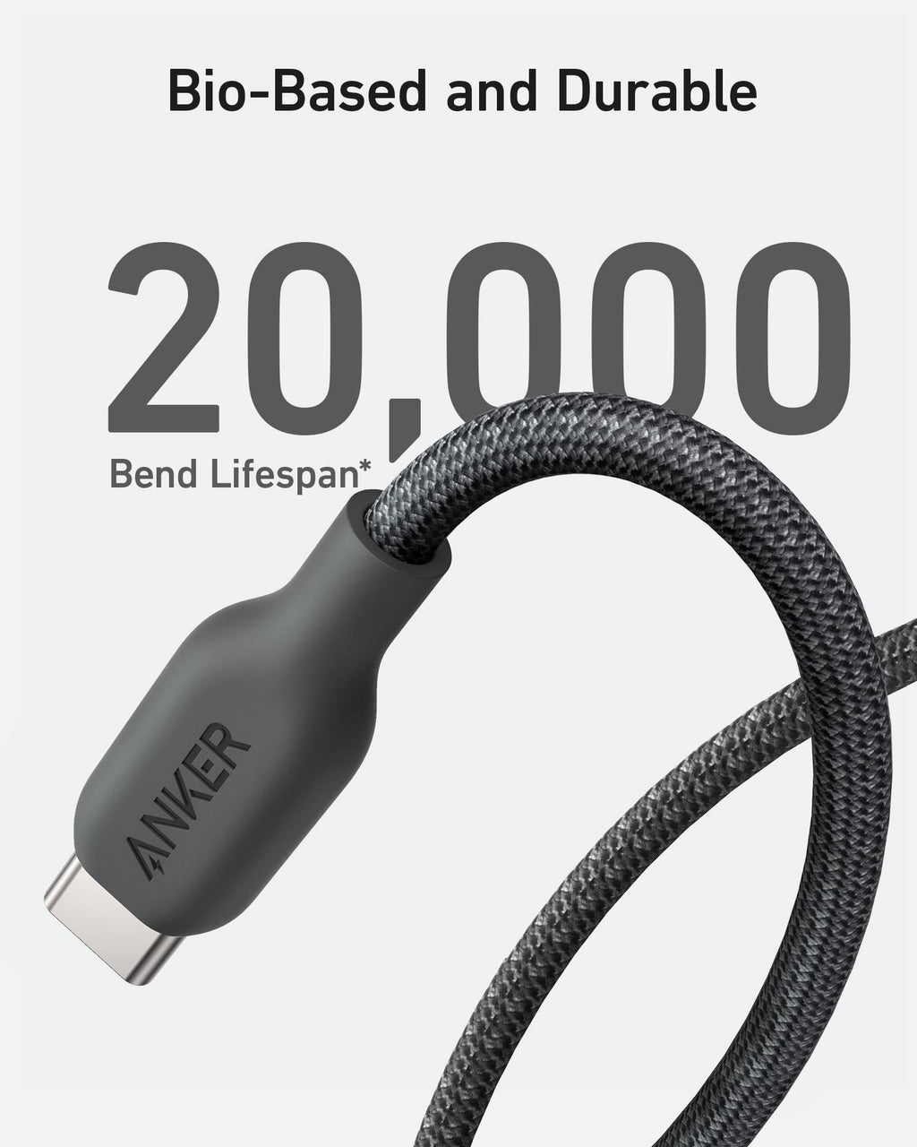 Anker <b>543</b> USB C to USB C Cable (240W, 10 ft)