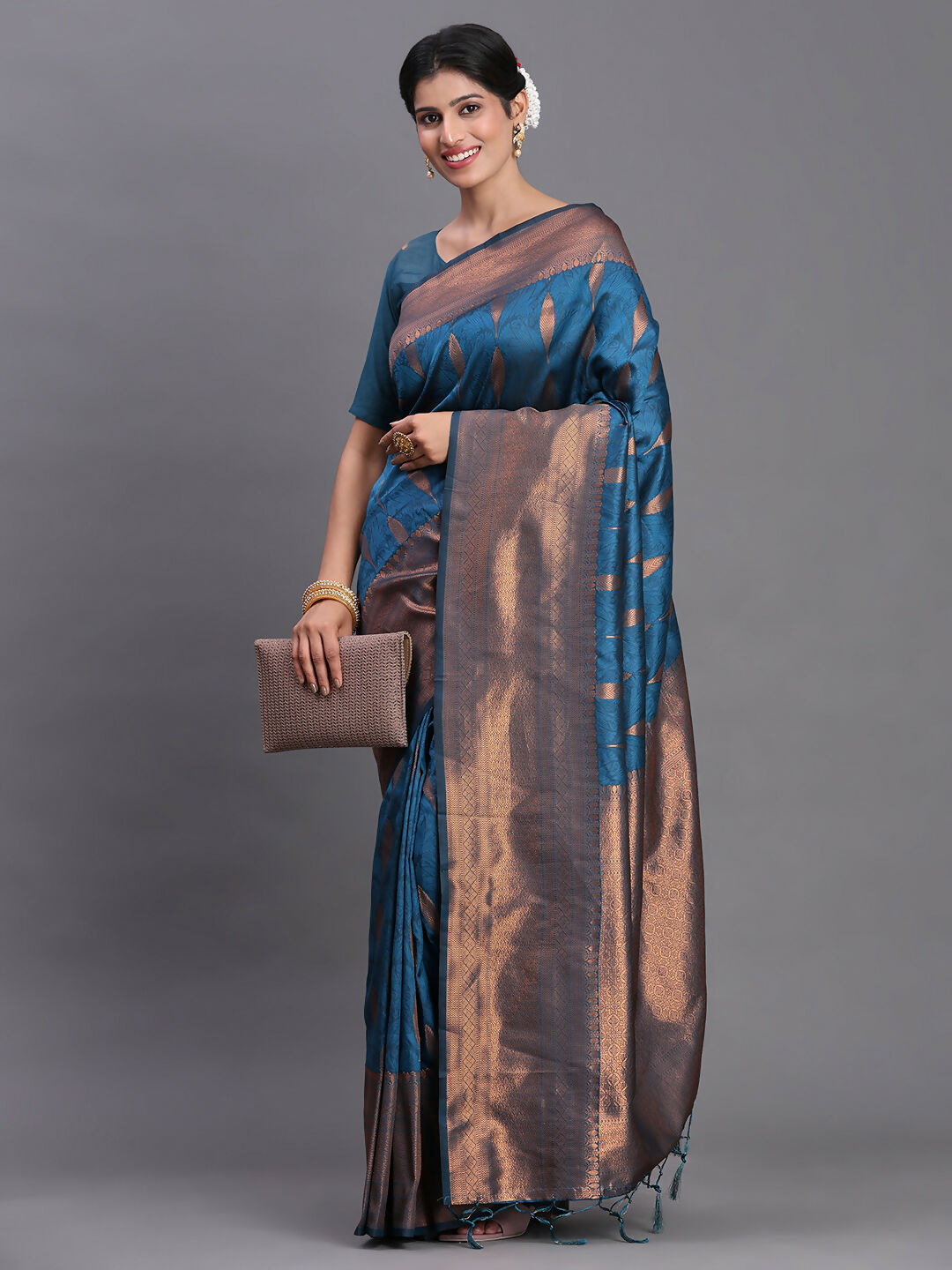 Shree Shyam Fashion Silk Peach Saree