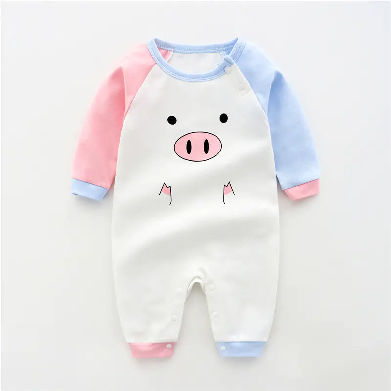 Soft Cotton Long Sleeve Baby Bodysuit