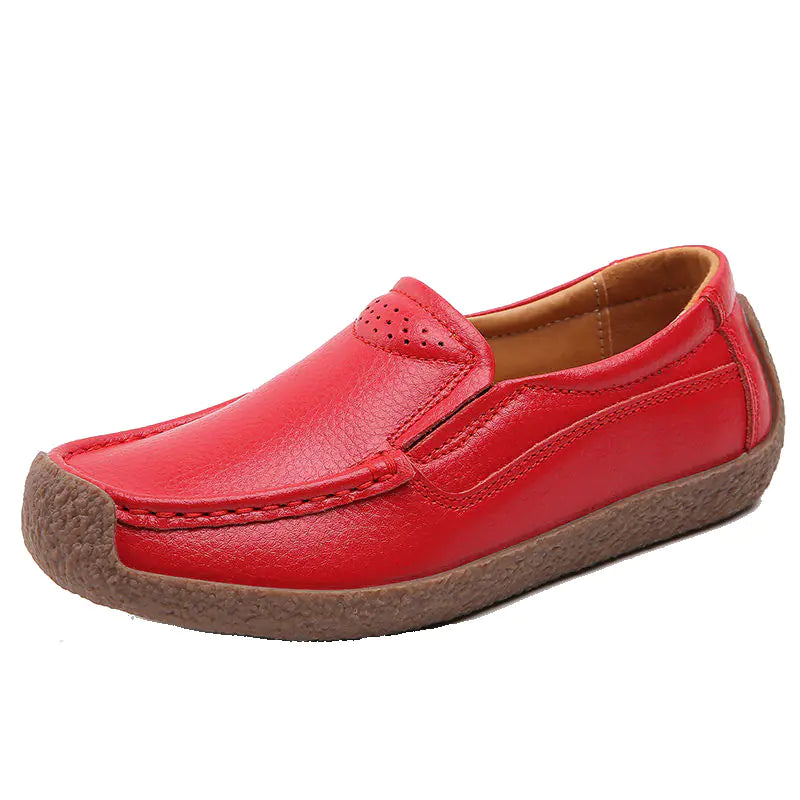 Women's Flat Leather Loafers