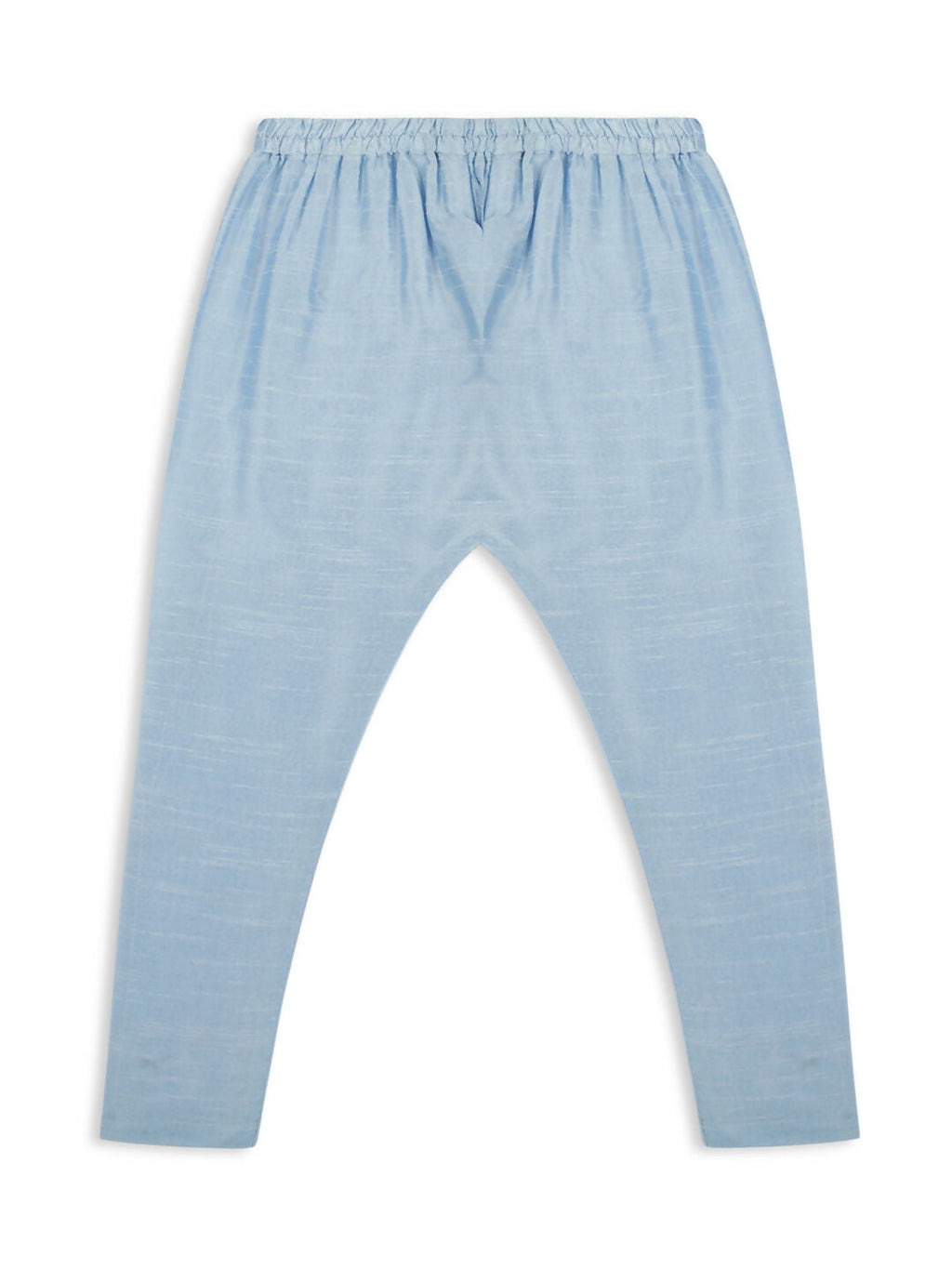 Kids Sky Blue Kurta Pyjama Set with Tikli Nehru Jacket