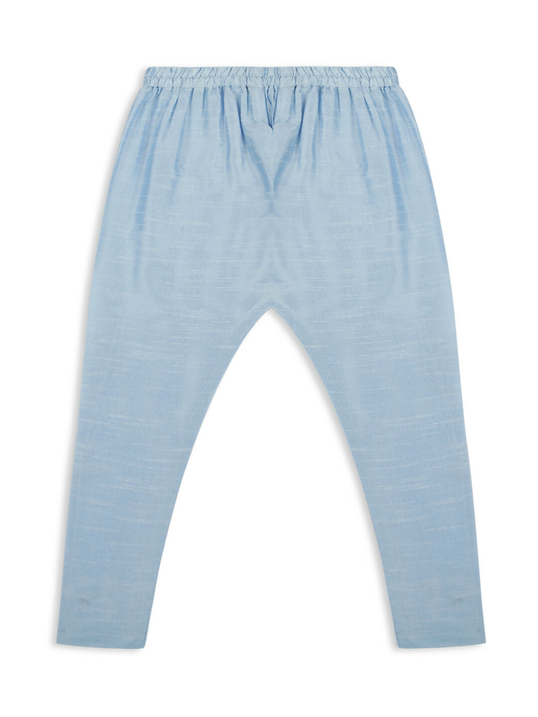 Kids Sky Blue Kurta Pyjama Set with Tikli Nehru Jacket