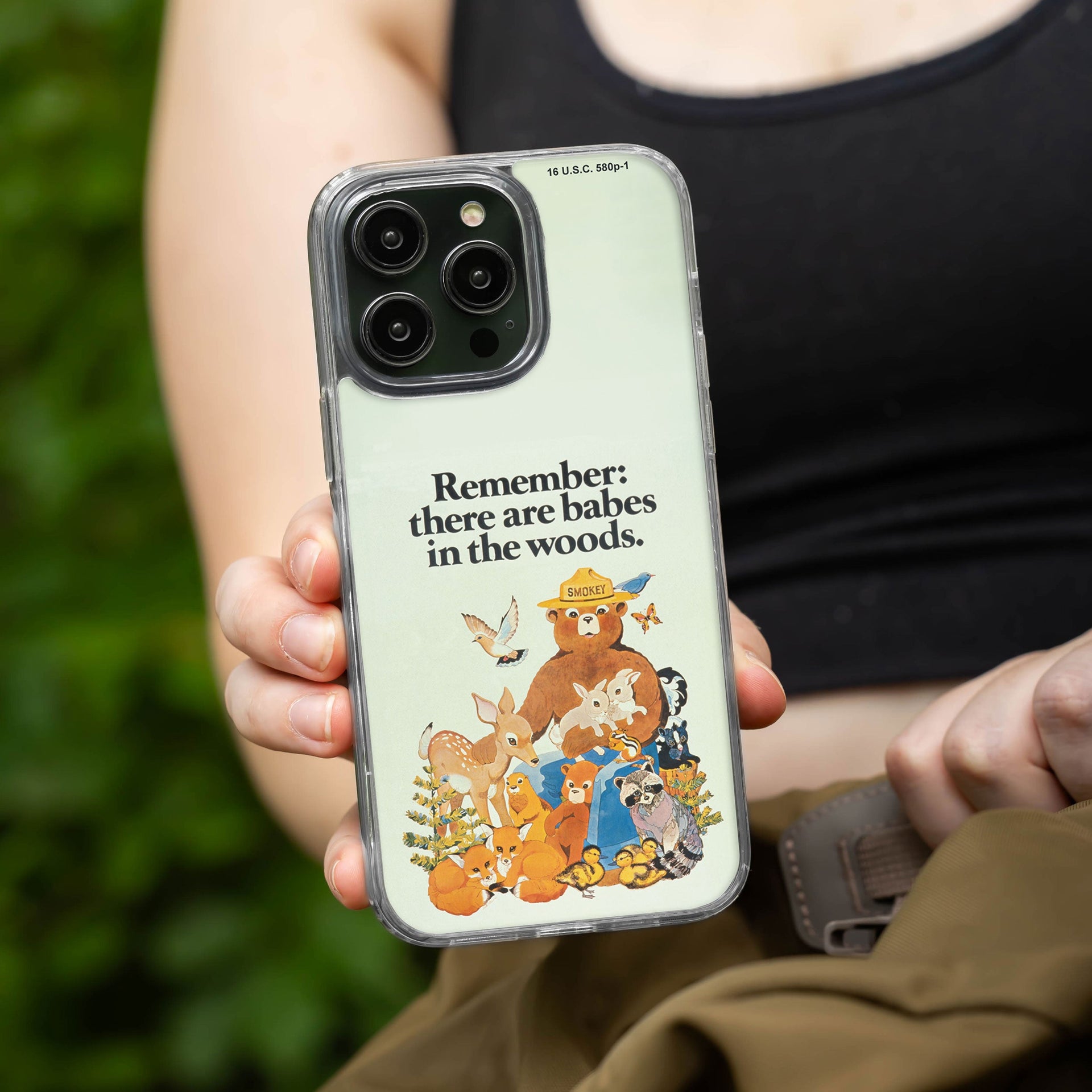 Smokey Bear Classic HD Apple iPhone 12 Series Mag-Safe Phone Case