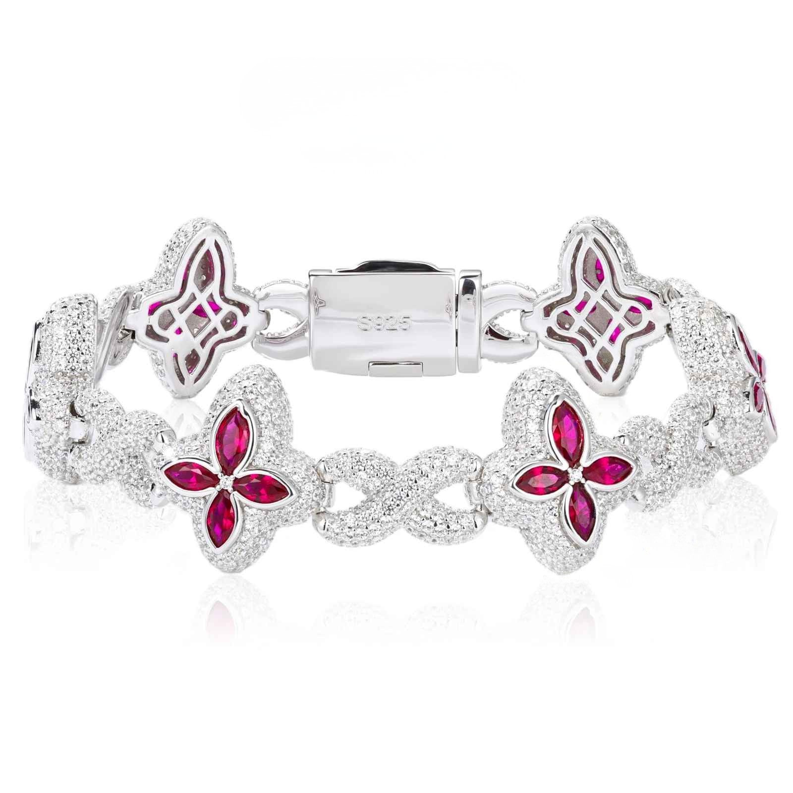 Fleur d’Éternité Moissanite Bracelet White