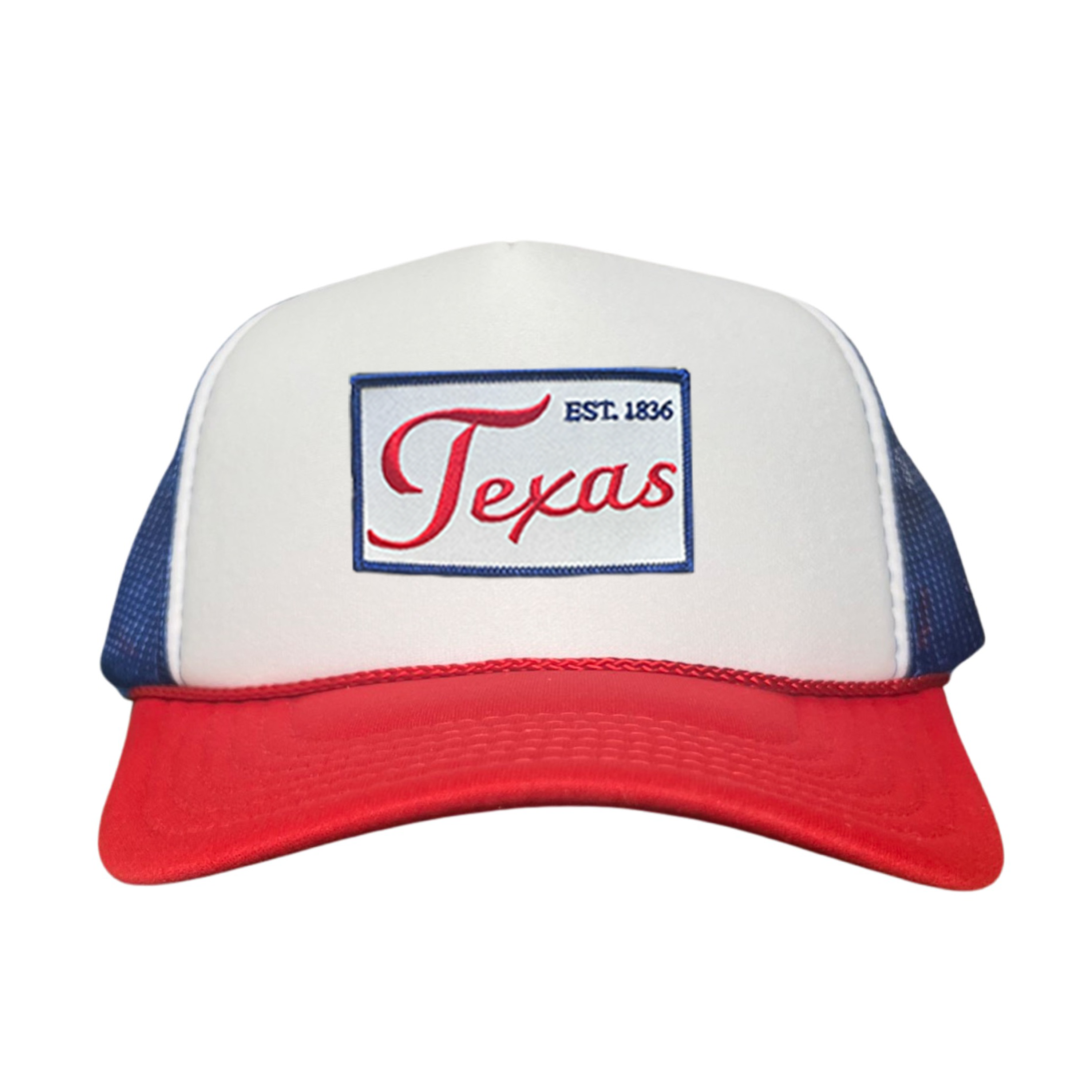 Texas EST 1836 Script Hat - Mesh Snapback, Dad or Rope Style