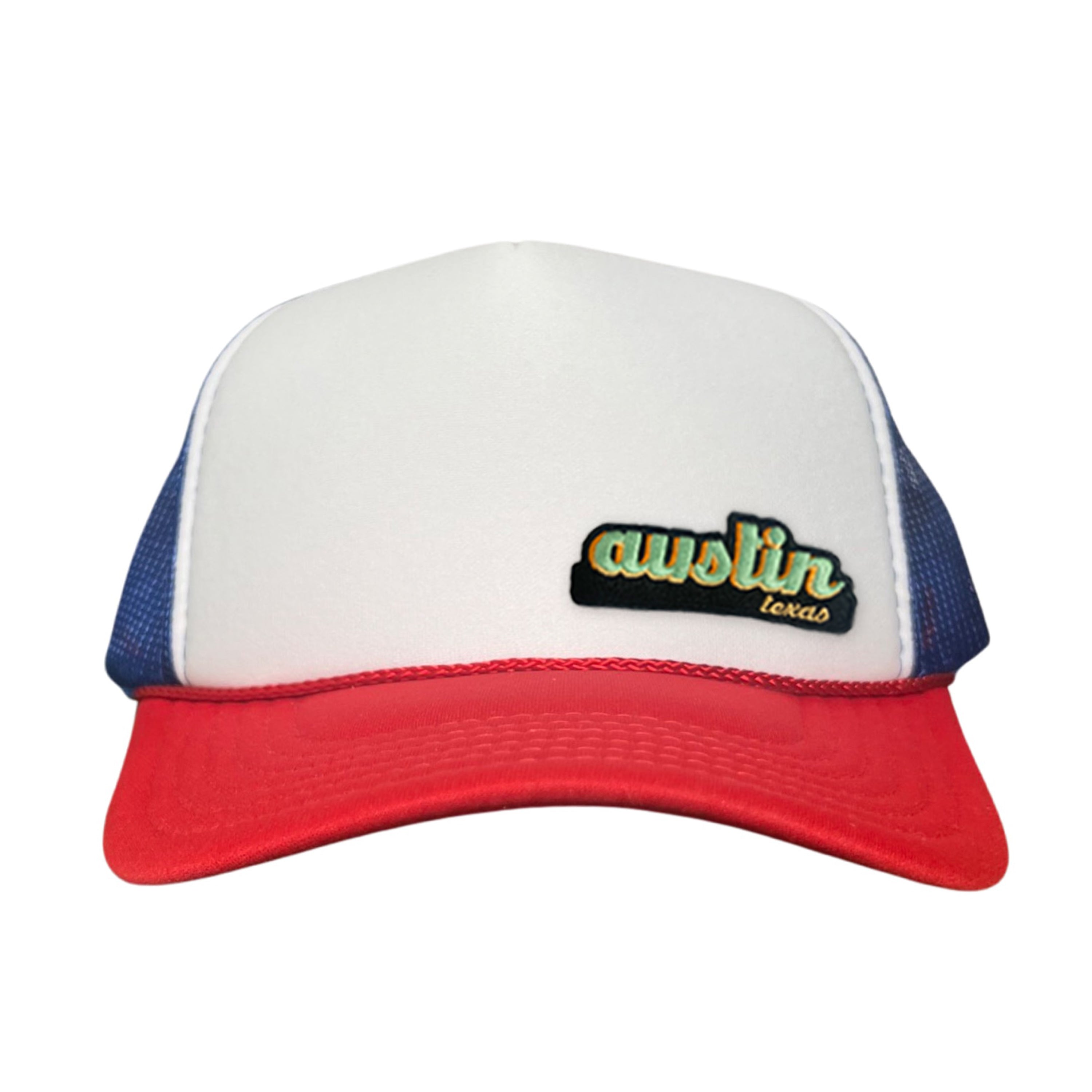 Last Stand Austin Texas Cut Out Patch Trucker Hat