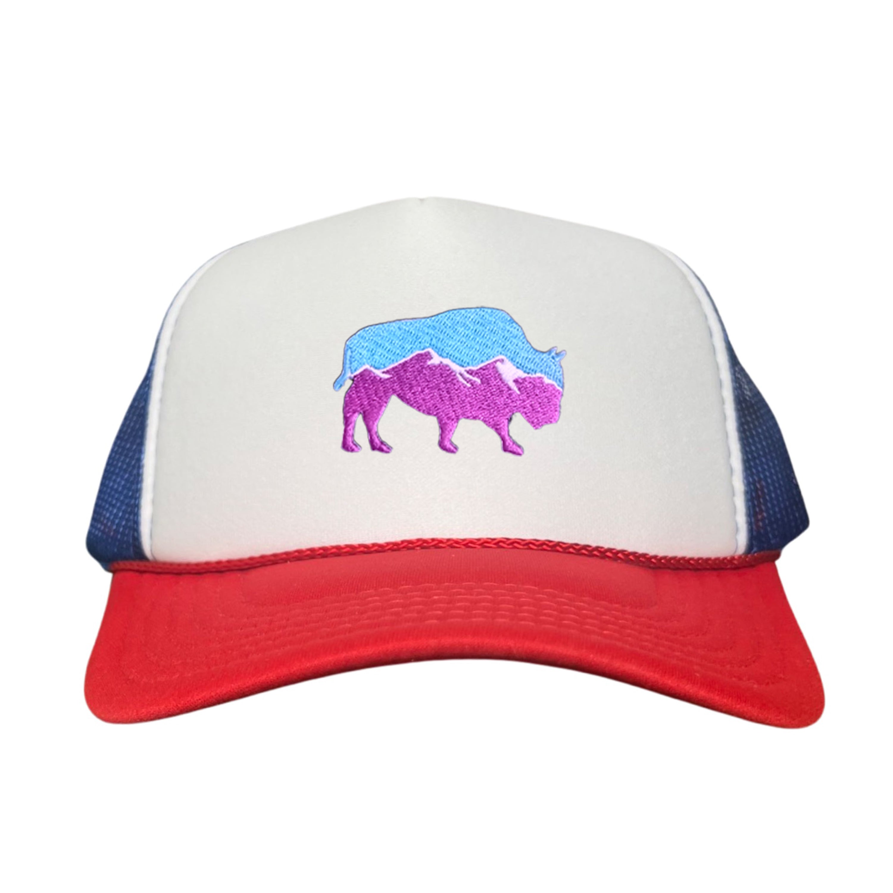 Mountain Bison Patch Outdoor Casual Baseball Hat
